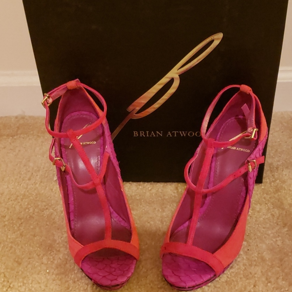 BeaUtiful Brian Atwood Two color sandal